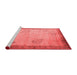 Asian Inspired Red Washable Rugs