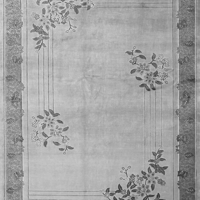 Oriental Gray Asian Inspired Rug, tr1363gry