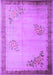 Machine Washable Oriental Purple Asian Inspired Area Rugs, wshtr1363pur