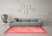 Asian Inspired Red Washable Rugs