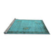 Sideview of Machine Washable Oriental Light Blue Asian Inspired Rug, wshtr1363lblu