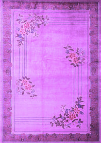 Oriental Purple Asian Inspired Rug, tr1363pur