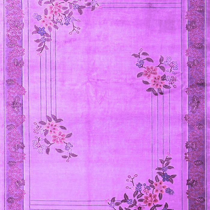 Oriental Purple Asian Inspired Rug, tr1363pur