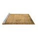 Sideview of Machine Washable Oriental Brown Asian Inspired Rug, wshtr1363brn