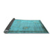 Sideview of Oriental Light Blue Asian Inspired Rug, tr1363lblu