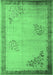 Oriental Emerald Green Asian Inspired Rug, tr1363emgrn