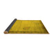 Sideview of Oriental Yellow Asian Inspired Rug, tr1363yw