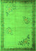 Oriental Green Asian Inspired Rug, tr1363grn