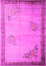 Machine Washable Oriental Pink Asian Inspired Rug, wshtr1363pnk