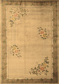 Oriental Brown Asian Inspired Rug, tr1363brn