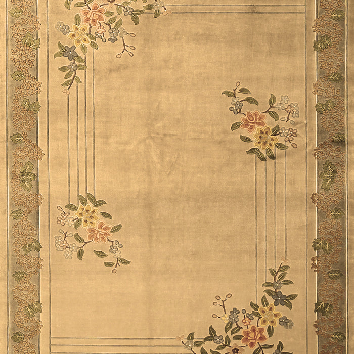 Oriental Brown Asian Inspired Rug, tr1363brn