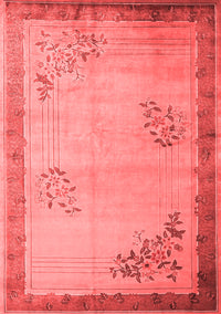 Oriental Red Asian Inspired Rug, tr1363red