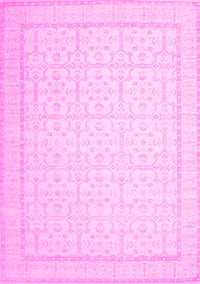 Oriental Pink Traditional Rug, tr1364pnk