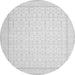 Square Oriental Gray Traditional Rug, tr1364gry
