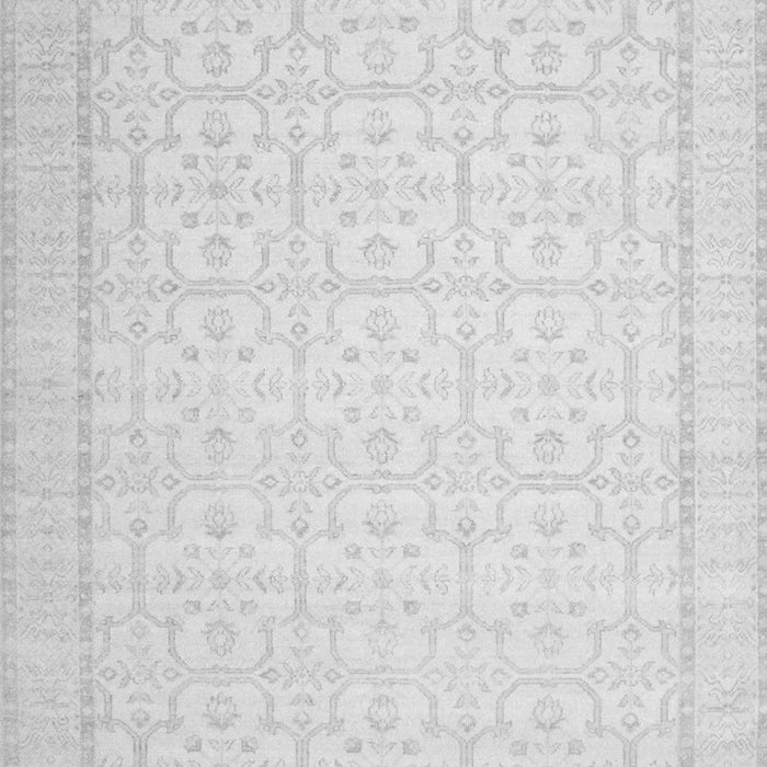 Serging Thickness of Machine Washable Oriental Gray Traditional Rug, wshtr1364gry
