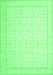 Oriental Emerald Green Traditional Rug, tr1364emgrn