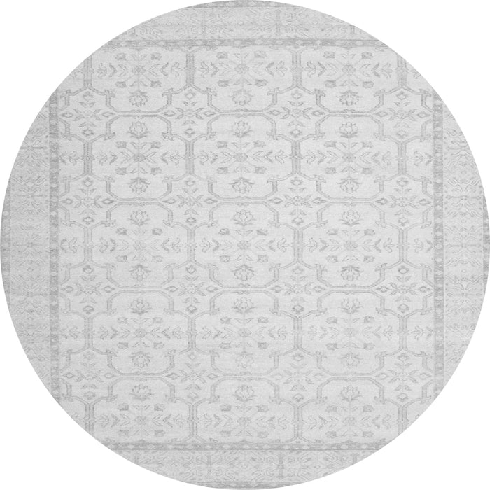 Machine Washable Oriental Gray Traditional Rug, wshtr1364gry