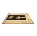 Sideview of Machine Washable Oriental Brown Asian Inspired Rug, wshtr1365brn