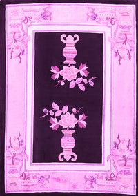 Oriental Pink Asian Inspired Rug, tr1365pnk