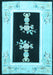 Oriental Light Blue Asian Inspired Rug, tr1365lblu