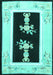 Oriental Turquoise Asian Inspired Rug, tr1365turq