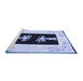 Sideview of Machine Washable Oriental Blue Asian Inspired Rug, wshtr1365blu