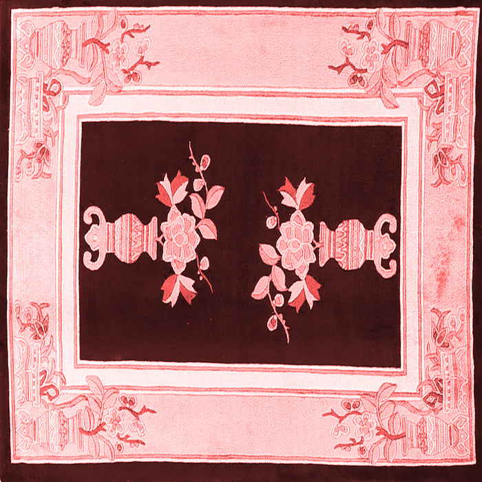 Oriental Red Asian Inspired Rug, tr1365red