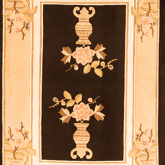 Oriental Orange Asian Inspired Rug, tr1365org