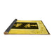 Sideview of Oriental Yellow Asian Inspired Rug, tr1365yw