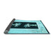 Sideview of Oriental Light Blue Asian Inspired Rug, tr1365lblu