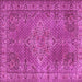 Square Persian Pink Traditional Rug, tr1366pnk