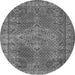 Square Persian Gray Traditional Rug, tr1366gry