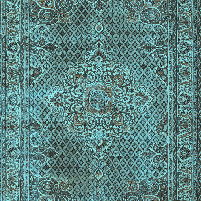 Machine Washable Persian Light Blue Traditional Rug, wshtr1366lblu