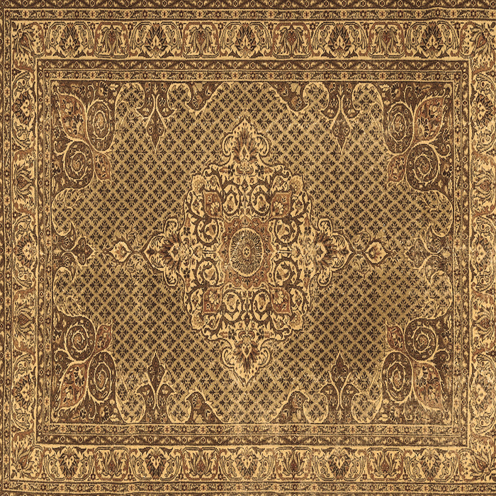 Square Persian Brown Traditional Rug, tr1366brn