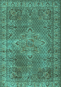 Persian Turquoise Traditional Rug, tr1366turq