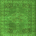 Serging Thickness of Persian Green Traditional Rug, tr1366grn