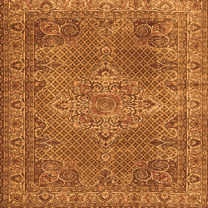 Serging Thickness of Persian Orange Traditional Rug, tr1366org