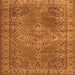 Serging Thickness of Persian Orange Traditional Rug, tr1366org