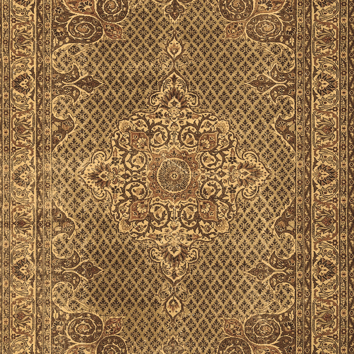 Machine Washable Persian Brown Traditional Rug, wshtr1366brn