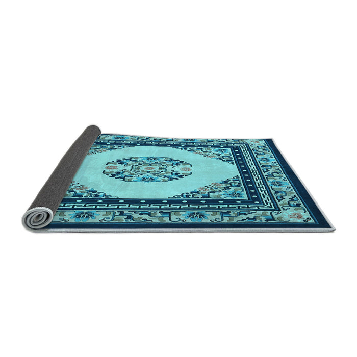 Sideview of Persian Light Blue Traditional Rug, tr1367lblu