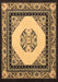 Machine Washable Persian Brown Traditional Rug, wshtr1367brn