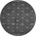 Square Persian Gray Traditional Rug, tr1368gry