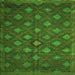 Serging Thickness of Persian Green Traditional Rug, tr1368grn