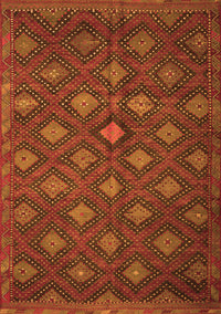 Persian Orange Traditional Rug, tr1368org