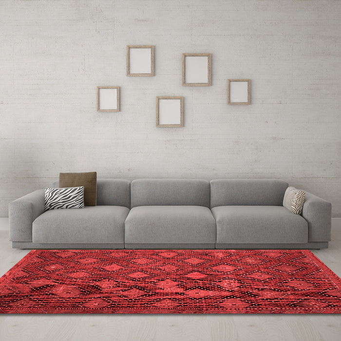 Traditional Red Washable Rugs