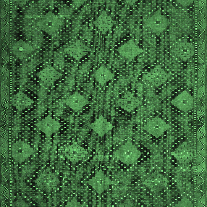 Machine Washable Persian Emerald Green Traditional Area Rugs, wshtr1368emgrn