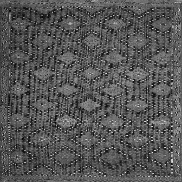 Round Machine Washable Persian Gray Traditional Rug, wshtr1368gry