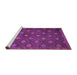 Sideview of Machine Washable Persian Purple Traditional Area Rugs, wshtr1368pur