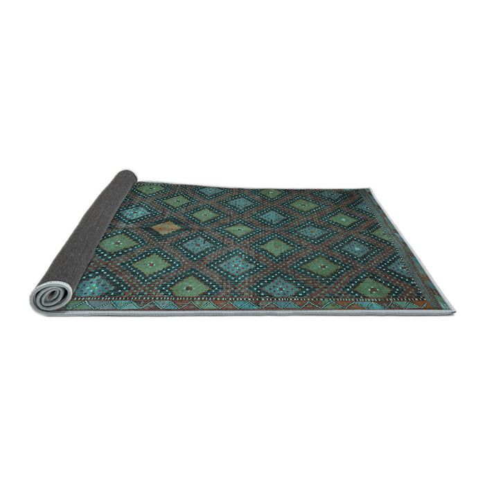 Sideview of Persian Light Blue Traditional Rug, tr1368lblu