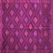 Square Persian Pink Traditional Rug, tr1368pnk